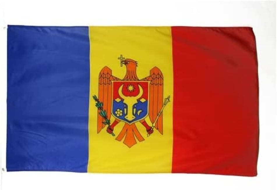 AZ FLAG - Moldova Flag - 3x5 Ft - 100D Polyester Moldovan Banner with Two Metal Grommets - Fade Resistant - Vivid Colors - 3' x 5' Feet - 150x90 Cm Moldova 150 x 90 cm — view 3