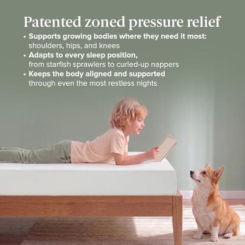 Zinus Green Tea Memory Foam Mattress 6 Inch, Pressure-Relieving Comfort & Full-Body Support, Naturally Fresh, Medium Firm Feel, CertiPUR-US & Oeko-TEX Certified Safe Materials, Twin — view 5