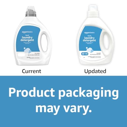 Amazon Basics Concentrated Liquid Laundry Detergent, Clean Linen Scent, HE Compatible, 110 Loads, 82.5 Fl Oz (Previously Solimo) — view 6