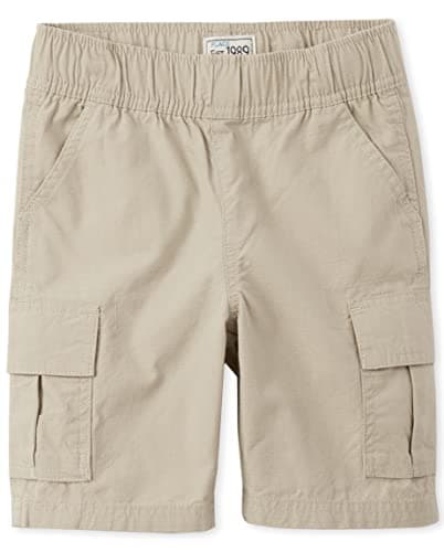 The Children's Place Boys Pull on Cargo Shorts,Sand Wash Single,4