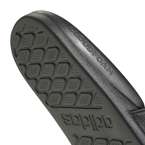 adidas Unisex-Adult Adilette Comfort 2.0, Black/White, 9 — view 6