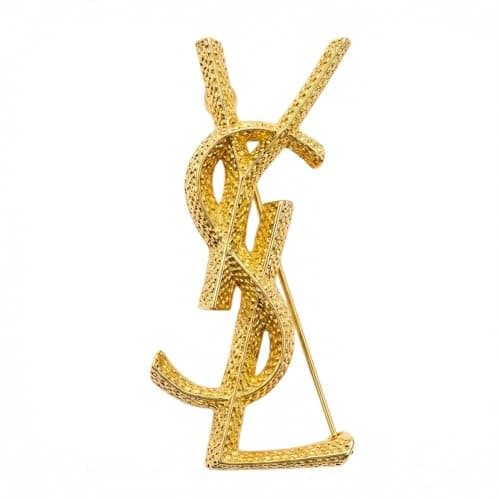 Women's brooches and pins; vintage-style gold brooches with a twisted design to add a touch of style to any outfit