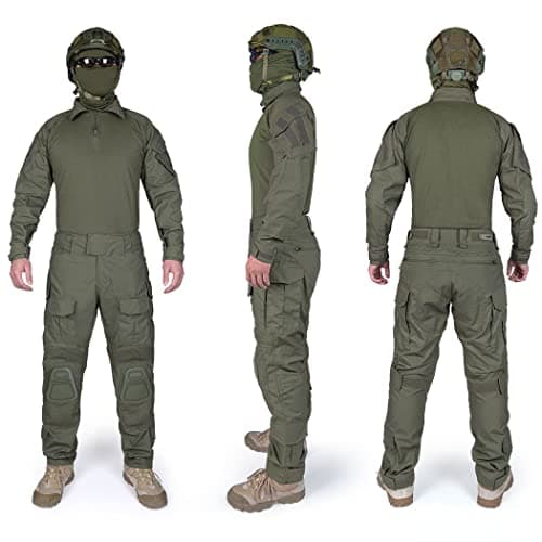 IDOGEAR Men G3 Assault Combat Uniform Set with Knee Pad and Elbow Pads camo Camouflage BDU Tacti Airsoft Paintball Gear