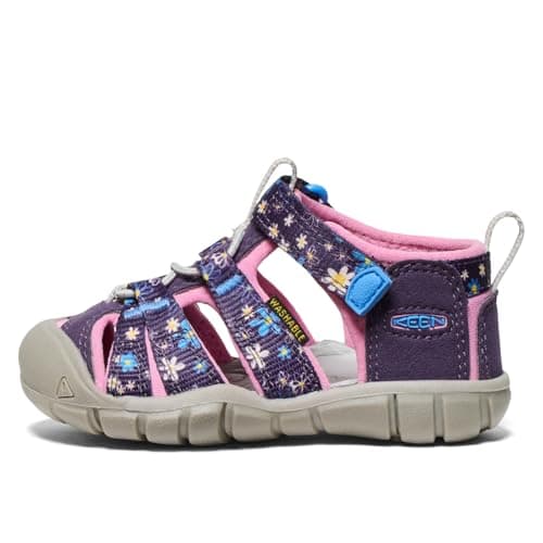 KEEN Unisex-Child Seacamp 2 CNX Closed Toe Sandals, Daisies/Marina, 7 CA — view 2