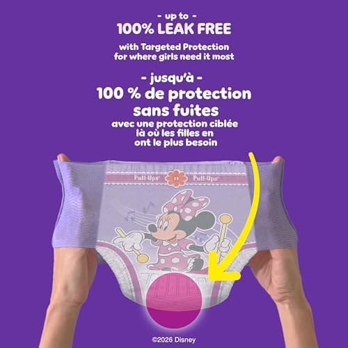 Pull-Ups Girls Potty Training Underwear, Easy Open Toddler Pants 3T-4T (32-40 lbs), Learning Designs for Toddlers, 92 count — view 5