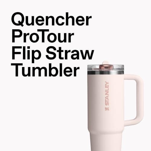 STANLEY Quencher ProTour Flip Straw Tumbler with Leakproof Lid 40 oz | Built-In Straw & Handle | Cupholder Compatible for Travel | Insulated Stainless Steel Cup | BPA-Free | Sunrise Spiral — view 3