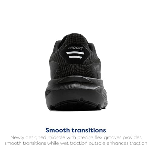 Brooks Men’s Ghost 17 GTX Waterproof Supportive Running & Walking Shoe - Black/Black/Ebony - 10 Medium — view 2
