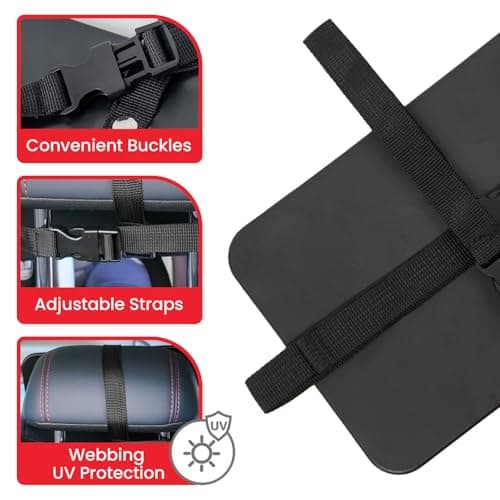 Plantureco Baby Car Mirror, Safety Car Seat Mirror for Rear Facing Infant, Clear Wide View, Easily Observe the Baby Move, Secure, Shatterproof, Easy Install, Perfect (Black) — view 2