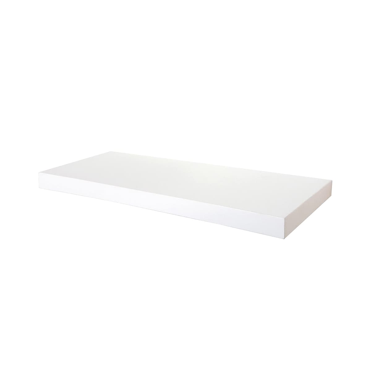 Henor Balda Pared 50 x 20 x 2.5 cm. Estante Pared Madera Herraje Totalmente Oculto Carga Soporta hasta 25Kg Blanco — view 3