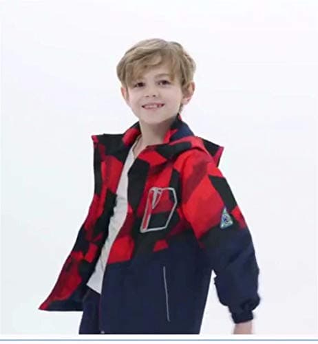 decathee Boys Girls Rain Jackets Waterproof Lightweight Hooded Raincoats Lined Softshell Windbreakers for Kids — view 2