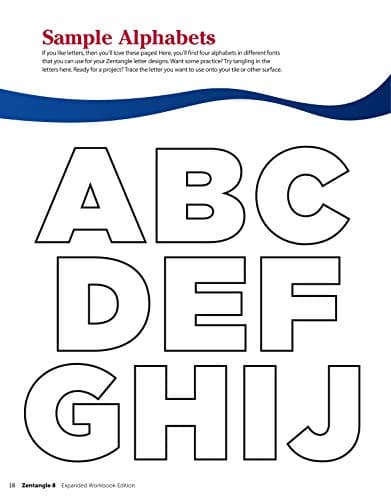 Zentangle 8, Expanded Workbook Edition: Monograms, Alphabets, and 40 All-New Tangles (Design Originals) How to Embellish Letters, Monograms, Cards, Stationery, Gifts, and More with Beautiful Designs — view 5