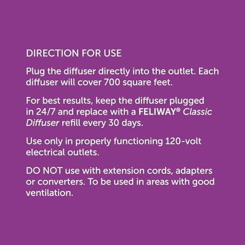 FELIWAY Classic Diffuser Refill, Promotes Calmness in Cats & Kittens, VHP Registered NN.P4B8, includes 1 Refill, Lasts 30 Days, Cat Calming Pheromones, 48ml — view 5