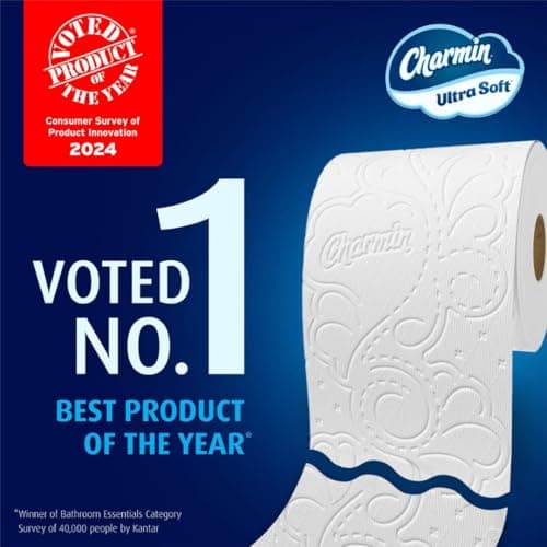 Charmin Ultra Soft Toilet Paper, 6 Mega Rolls = 24 Regular Rolls — view 3