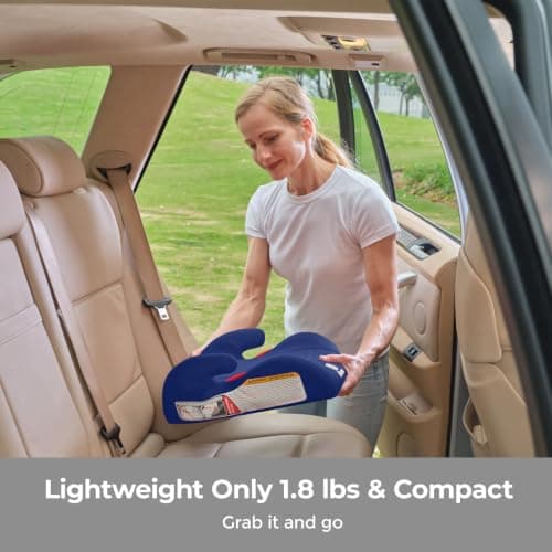 Diono Solana Lite Backless Booster Car Seat Pack of 2, Lightweight & Portable for Travel, Machine Washable Covers, 40-100 lbs, Blue Surge — view 5
