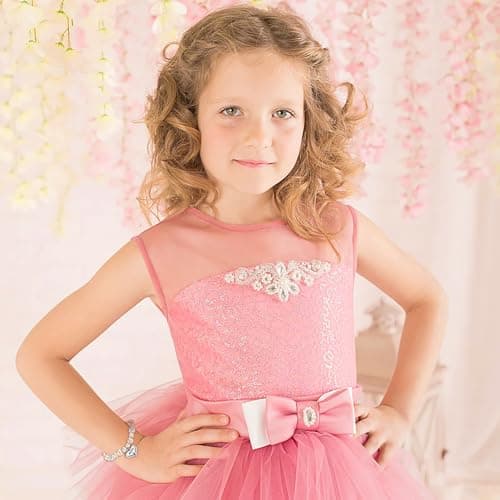 Sereney 5 Year Old Girl Birthday Gift Ideas, Adjustable Pink White Pearl Bracelet as Five Year 5yr Old 5th Birthday Gifts for Teen Girls Daughter Niece Granddaughter — view 4