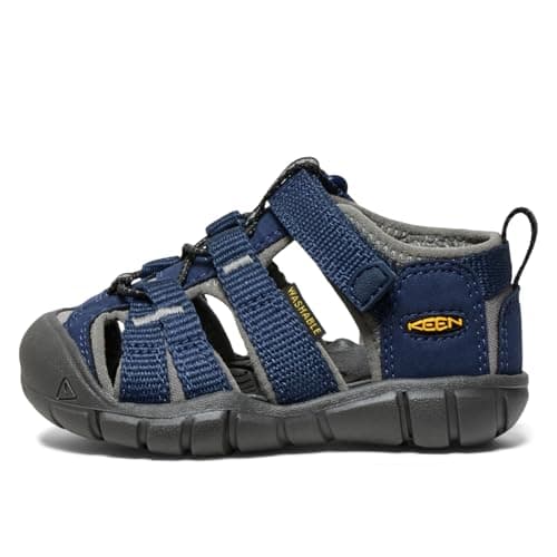 KEEN Unisex-Child Seacamp 2 CNX Closed Toe Sandals, Naval Academy/Drizzle, 7 CA — view 2