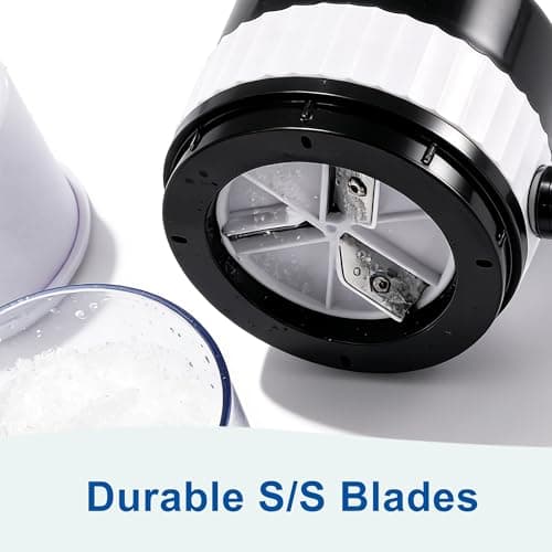 Alloada Hand Crank Snow Cone Machine for Quick Fluffy Shaved Ice Snowcones — view 3