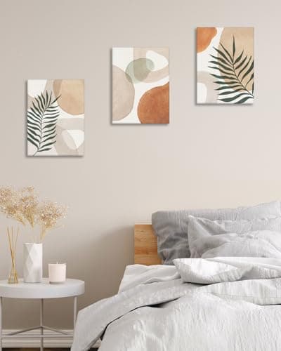 HesenDot 30x40CM Abstract Botanical Wall Art Set of 3, Wrapped Canvas — view 3
