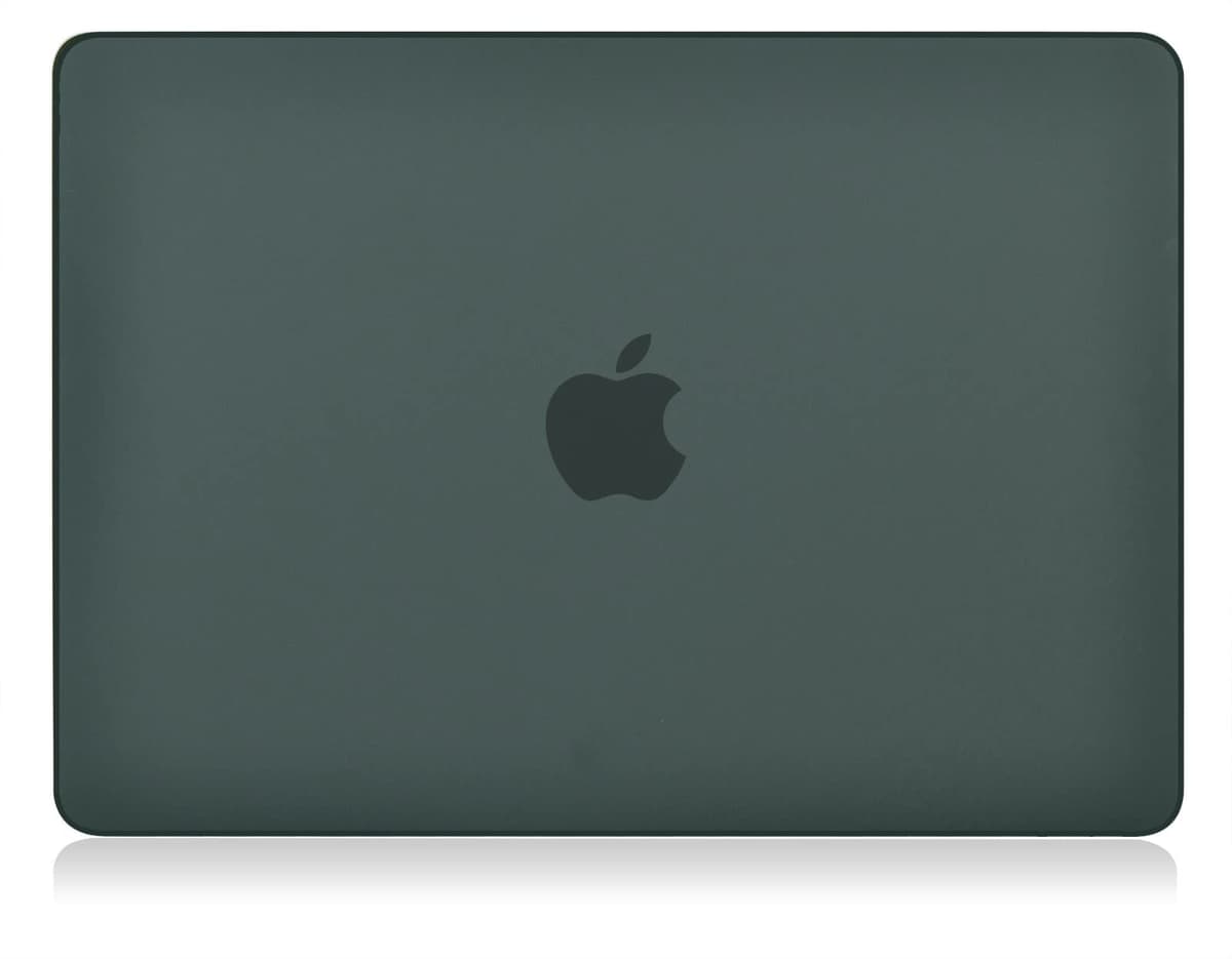 UESWILL Compatible with MacBook Air 13 inch M5 M4 M3 M2 Case 2022-2026 Model A3449 A3240 A3113 A2681 Mac Air 13.6 Matte Hard Shell Case Cover + Microfiber Cloth, Midnight Green — view 3