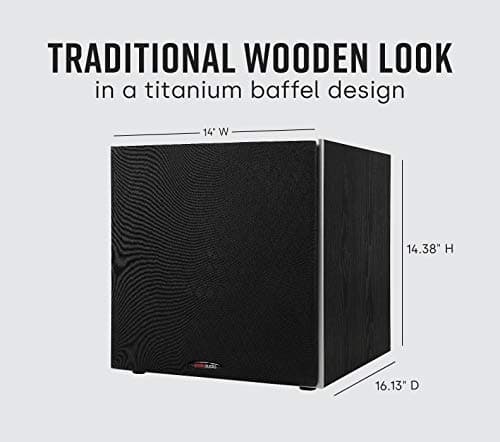 Polk Audio PSW10 10" Powered Subwoofer Home Audio – Power Port Tech, Up to 100 Watts, Big Bass in Compact Design, Easy Setup with Home Theater, Timbre-Matched with Monitor & T-Series Polk Speakers — view 3