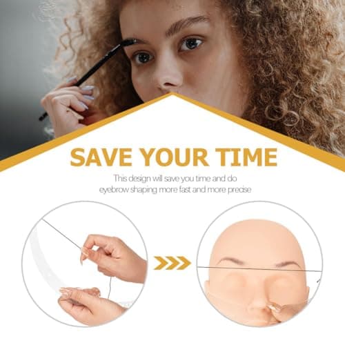 TIKODIDA Bow-shape Acrylic Brow Tool for Long-lasting Makeup with Eyebrow Tattoo Ruler Compatible — view 2