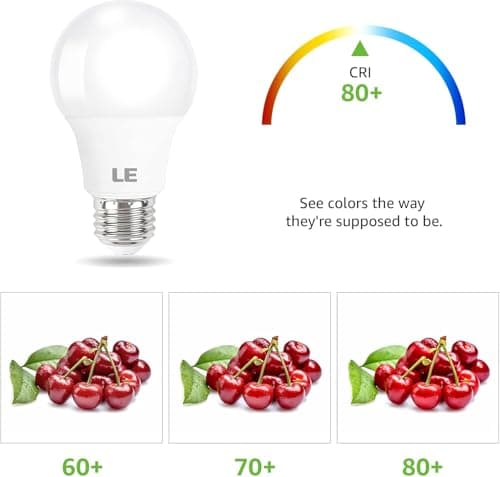 Lepro LED Light Bulbs, 2700K Soft Warm White LED Bulb 60W Equivalent, Non-Dimmable, A19 E26 Standard Medium Base, 10000 Hour Lifetime, UL Listed, 9 Watt, 5 Packs — view 6