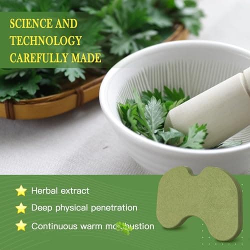 72PCS Knee Patches - Warming Herbal Patches for Knee Patch, Wormwood Extract Sticker for Knee,Shoulder,Neck,Back — view 2
