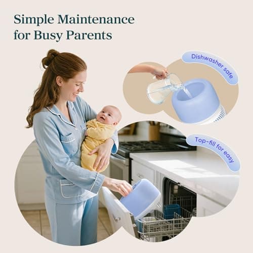 LEVOIT Evaporative Humidifiers for Bedroom Baby, Dual Air and Water Filters, Separate Sensor, Blue Light Free for Nursery Nightlight, Auto Dry, Smart Control & Alexa, Auto Mode, 3.8L Tank for 36H — view 5