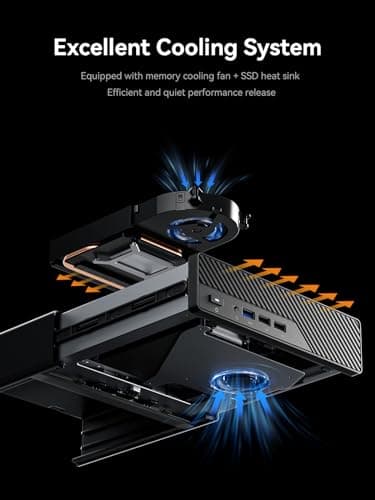 MINISFORUM MS-01 Mini Workstation Intel Core i9-13900H (vPro Enterprise Support) 32GB DDR5 1TB SSD Mini PC,2x 10Gbps SFP+/2x 2.5G RJ45/2x USB4/HDMI/1x PCIe4.0x16 slot/Support 3x M.2 2280/22110/U.2 SSD — view 3