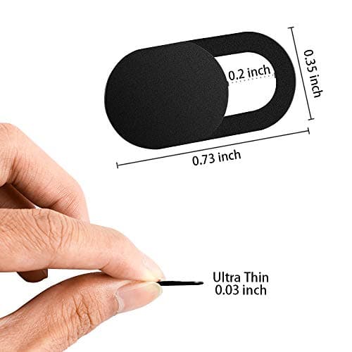 Webcam Cover 0.03in Ultra Thin (3 Packs), iRush Web Camera Cover for Laptop, Desktop, PC, Macboook Pro, iMac, Mac mini, Computer, Smartphone, Protect Your Privacy and Security, Strong Adhesive