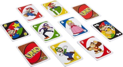 Mattel Games UNO Super Mario Card Game for Kids, Adults, Families & Game Nights, Themed Deck & Special Rule for 2 to 10 Players — view 6