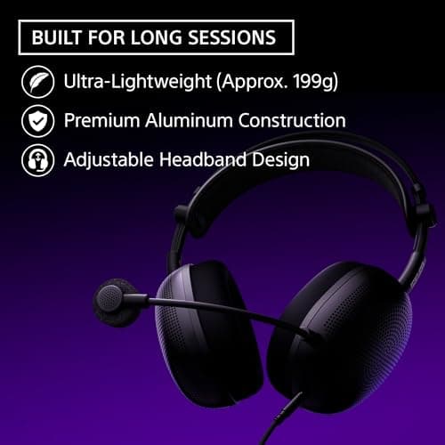 Sony INZONE H6 Air Open-Back Wired Gaming Headset for PC, PS5 & Mobile – Ultra‑Lightweight Over‑Ear Headphones, Detachable High-Fidelity Mic, 360 Spatial Sound, USB‑C Audio Box — view 5