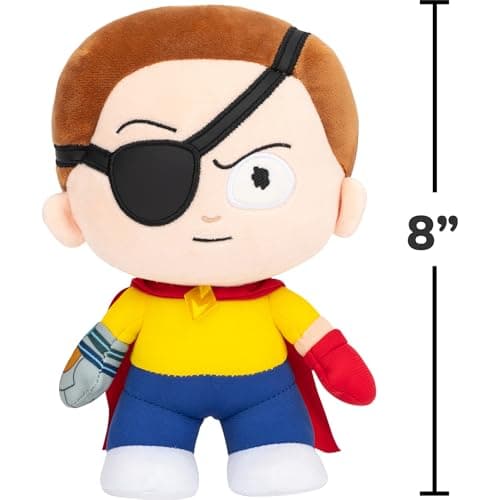 Jazwares Warner Bros. Discovery 8-Inch Evil Morty Plush from Rick and Morty - Super-Soft and Collectible Plush - Official Licensed - for Mature Audiences, 17+ — view 3