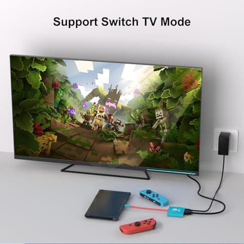 TNATRA Switch Dock, Portable TV Docking Station Compatible with Steam Deck/ROG Ally/Legion GO, 3-in-1 Switch Travel Dock with HDMI 4K@60Hz, 100W Charge PD Port and USB 3.0 — view 3