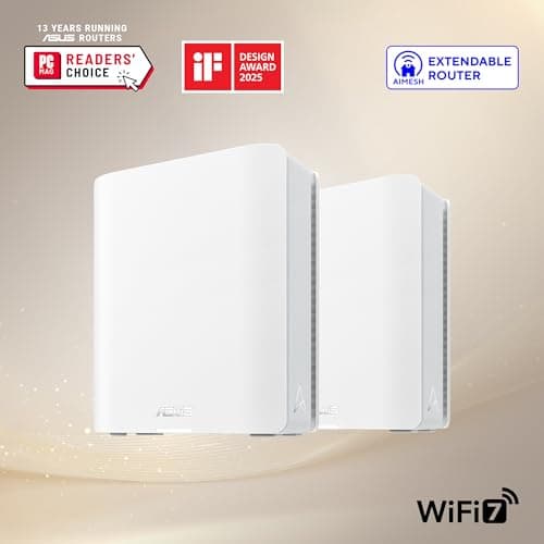 ASUS ZenWiFi BT6 WiFi 7 Mesh Router - Tri-Band, 3k sq. ft. x2 WAN (1 PK) — view 2