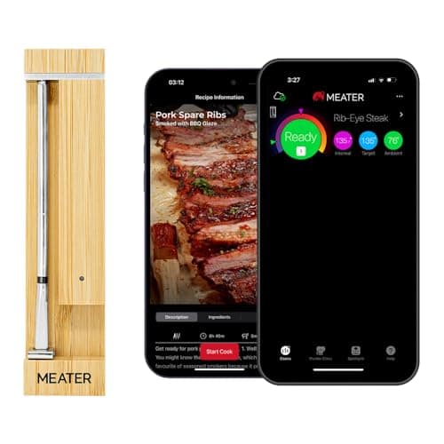 MEATER Pro: Smart Bluetooth Wireless Meat Thermometer Digital | 550°C Heat Resistance | Long Range | Certified Accuracy | BBQ, Oven, Grill, Smoker, Air Fryer, Deep Fryer