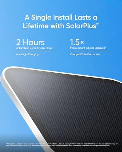eufy Security 3K Dual Camera, SoloCam S340, Solar Security Cameras Wireless Outdoor, Cameras for Home Security, 360°Coverage, Pan & Tilt, No Blind Spots, No Monthly Fee, Built-in 8GB — view 2