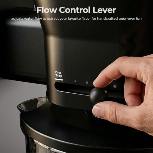 Kismile 8 Cup Drip Coffee Maker, SCA Certified Hot & Cold Brew Coffee Machine, Fast Heating to 197–205℉, 40 Min Keep Warm, Adjustable Flow Control, Easy to Clean — view 6