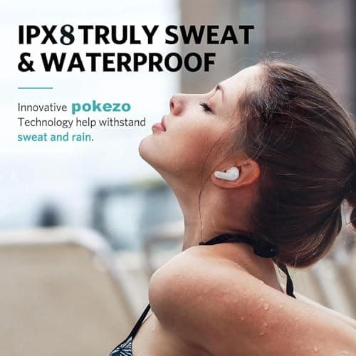Wireless Earbuds, Bluetooth 5.4 in Ear Headphones with Noise Cancelling Mic, 48H Playtime HiFi Stereo Bluetooth Earphones, IPX8 Waterproof Touch Control True Wireless Headphones for iPhone/Android/IOS — view 5