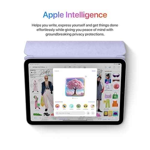 Apple iPad mini (A17 Pro): Apple Intelligence, 8.3-inch Liquid Retina Display, 128GB, Wi-Fi 6E, 12MP Front/12MP Back Camera, Touch ID, All-Day Battery Life — Purple