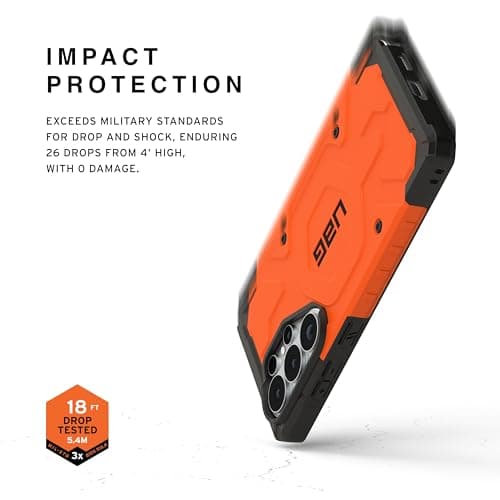 URBAN ARMOR GEAR UAG for Samsung Galaxy S26 Ultra Case 6.9" Pathfinder - Magnetic Charging Compatible Rugged Military Drop Tested Protective Cover, Orange — view 3