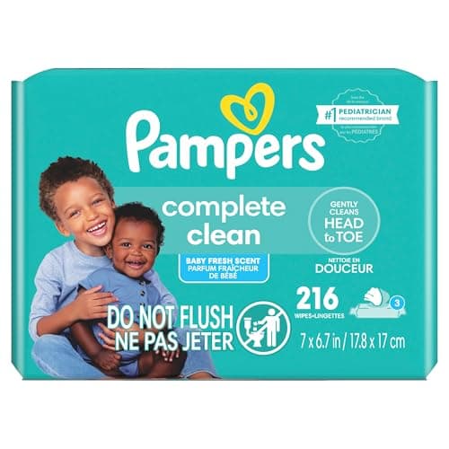 Pampers Complete Clean Baby Wipes - Fresh Scent 3X Pop-Top Packs, 3 Packs (Count of 216) — view 11