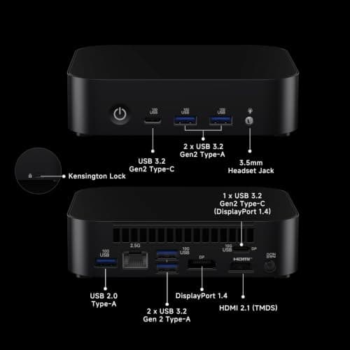 ASUS NUC 14 Essential, Intel NUC 14 N150 Mini PC, 8GB DDR5 RAM, 256GB SSD — view 4