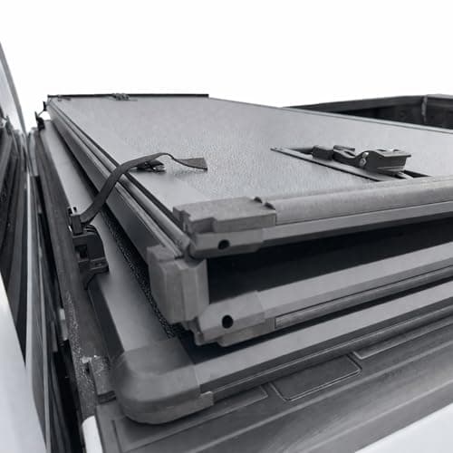 Hard Tri-Fold Truck Bed Tonneau Cover, 2009-2026 RAM 1500 Without RamBox 5'7" Bed (67.4''), Dent-Resistant, Weatherproof, by Tonno Monster — view 3
