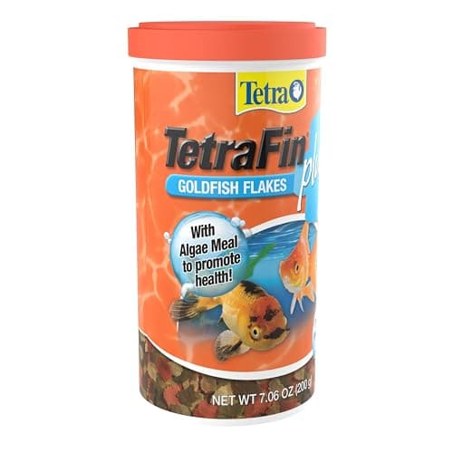 TetraFin Plus Goldfish Flakes Balanced Diet With Algae To Promote Health, 7.06 oz
