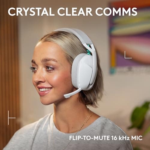 Logitech G321 Lightspeed Wireless Gaming Headset - White — view 2