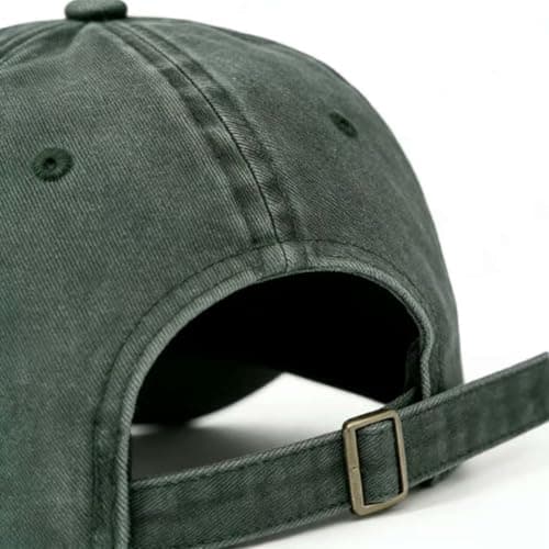 Gpaej I'm Coming to The Cottage Hat, Embroidery Text Vintage Style Hockey Theme Baseball Cap Green — view 3