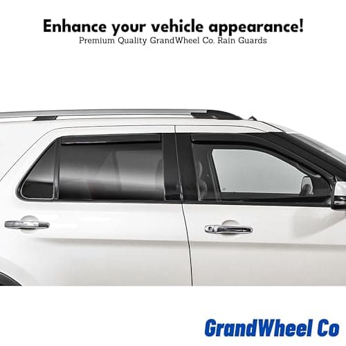 GrandWheel Co Smoke Tinted in-Channel Side Window Vent Visor Deflectors Rain Guards Compatible with Toyota Corolla 2020-2026 Sedan - 4 pcs. GW0491 — view 4