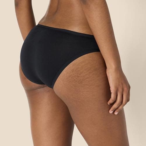 Amazon Essentials Women's Cotton Stretch Bikini Panty, 6 Pack Black, Small — view 2