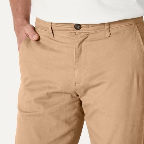 Amazon Essentials Men's Athletic-Fit Broken-in Chino Pant Pants, -Dark Khaki, 38W x 32L — view 3
